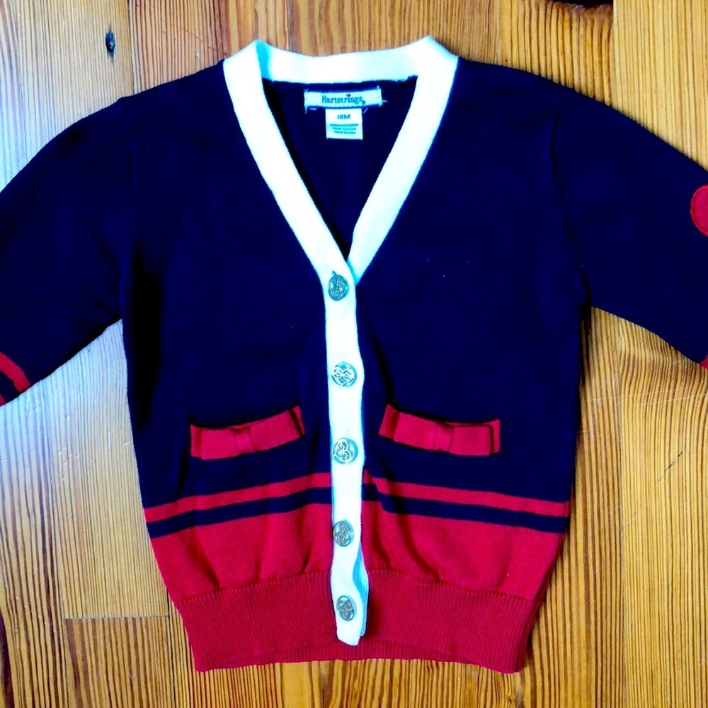 Hartstrings Valentine’s Day Cardigan Sweater (18 months)